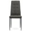 Jídelní židle, látka, kov matný antracit - Dekor: Matný