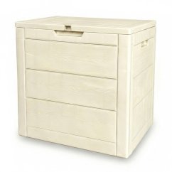 Zahradní úložný box 56x43x53cm, plast, béžová, AZB-G2035 CRM