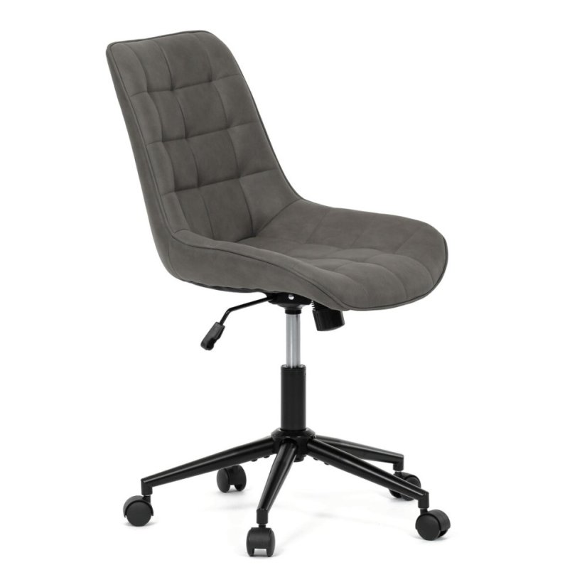 Pracovní židle, výškově nastavitelná, šedá látka, KA-V3120 GREY3