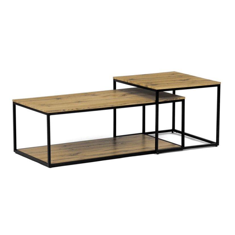 Konferenční stolek 100x50x35cm, mdf, divoký dub, CT-X7123 OAK