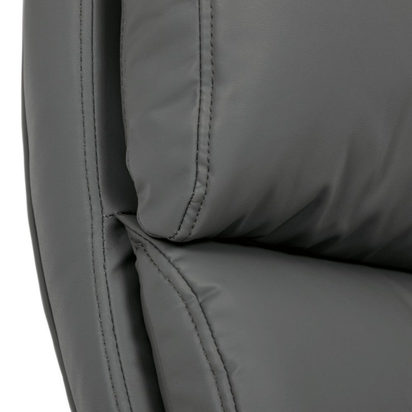 Kancelářské křeslo, houpací mechanismus, šedá ekokůže, KA-Y346 GREY