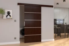Posuvné nástěnné dveře BIELLA 106 wenge (106 x 205) cm – záruka 4 roky