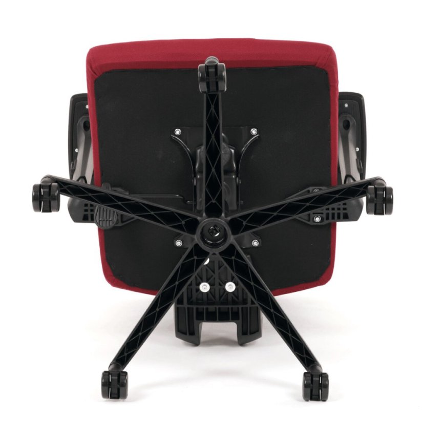 Kancelářská židle, houpací mechanismus, červená síťovina, KA-B1025 BOR