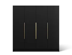 Palladio 200 Otočná skříň černá (kód BG) (200 x 200) cm – 2 police pro přehledné uložení