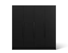 Palladio 200 Otočná skříň černá (kód BB) (200 x 200) cm – 2 police pro přehledné uložení