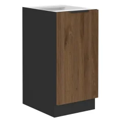 Spodní skříňka MENZO 40 D 1F BB, ořech okapi/černá (40 x 82) cm