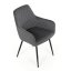 Jídelní židle, šedá, sametová látka, DCH-215 GREY4