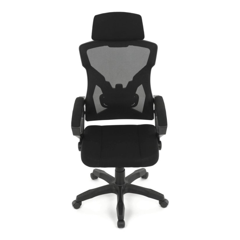 Kancelářské křeslo, výškově nastavitelná, černá látka, KA-R223 BK