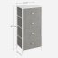 Komoda 45x30x92cm, mdf, šedá, AUK-E1031 GREY - Barva: bílá#eup349561euv2