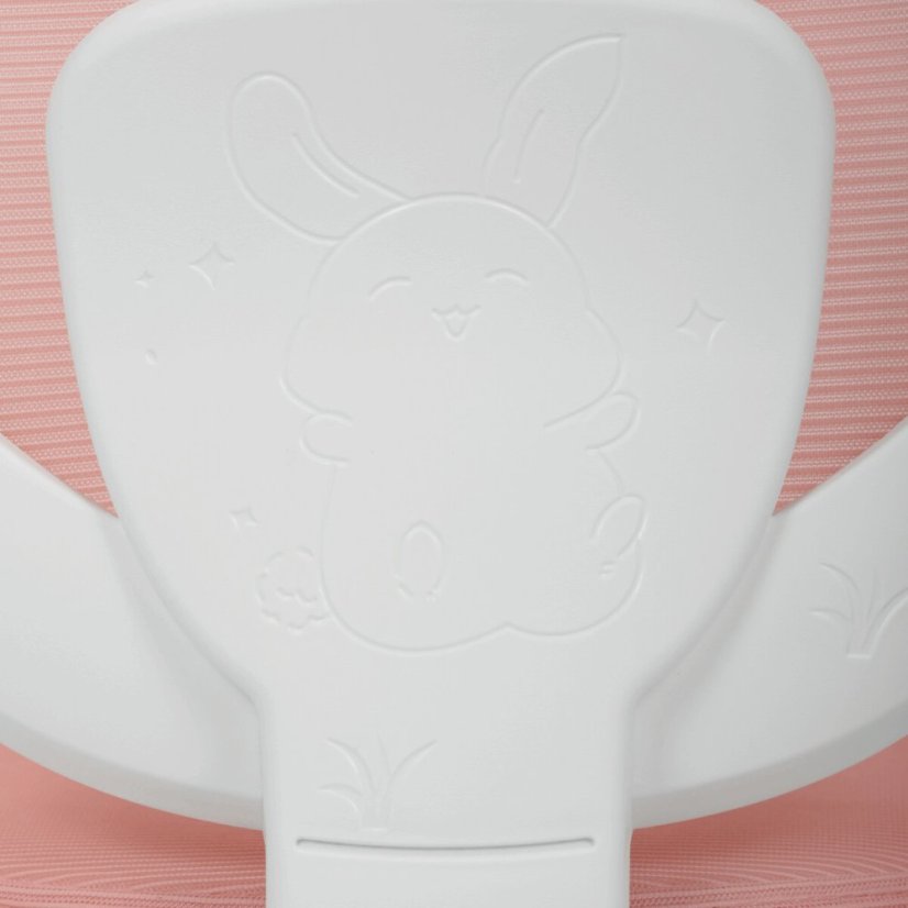 Dětská židle, výškově nastavitelná, růžová síťovina, KA-K1062 PINK