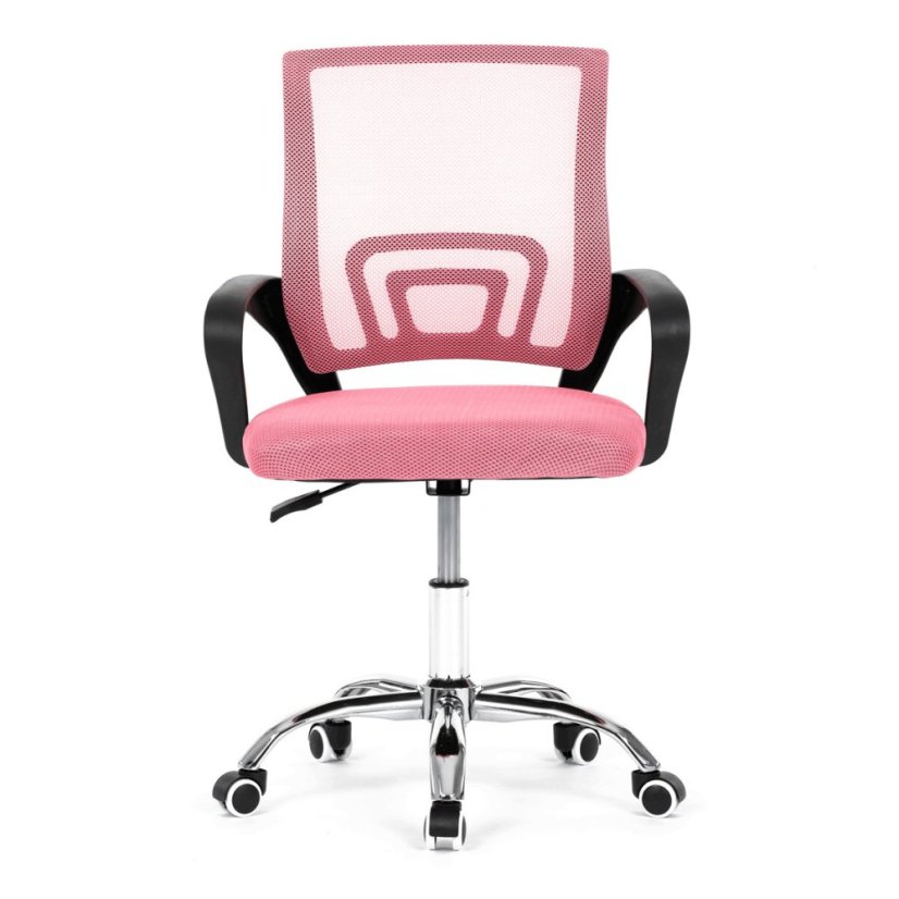 Dětská židle, houpací mechanismus, růžová síťovina, KA-L103 PINK