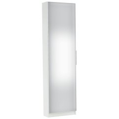 Botník, bílá / zrcadlo, ZAPA 304997*