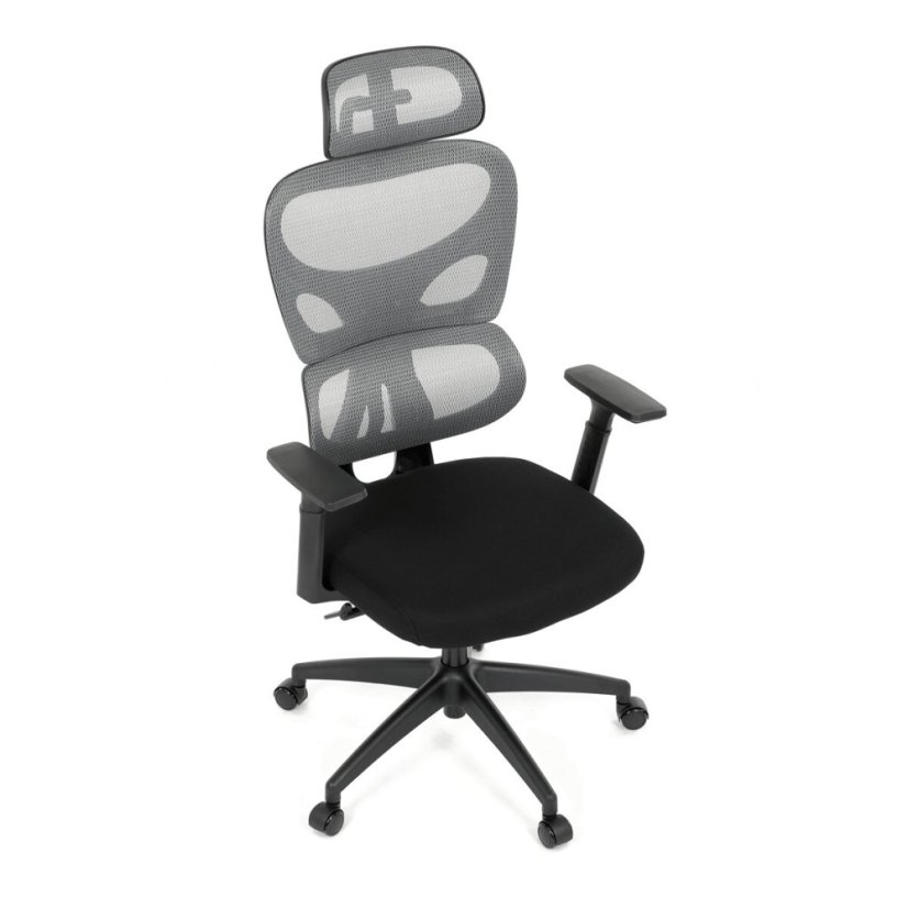 Kancelářská židle, houpací mechanismus, šedá, KA-K2080 GREY
