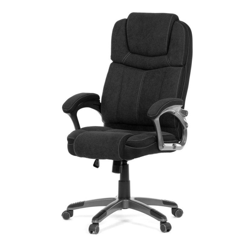 Kancelářské křeslo, houpací mechanismus, černá látka, KA-C715 BK2