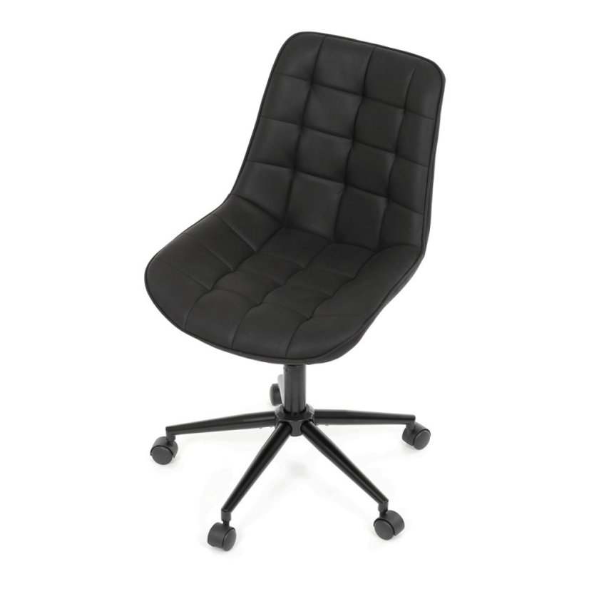 Pracovní židle, výškově nastavitelná, černá látka, KA-V3120 BK3