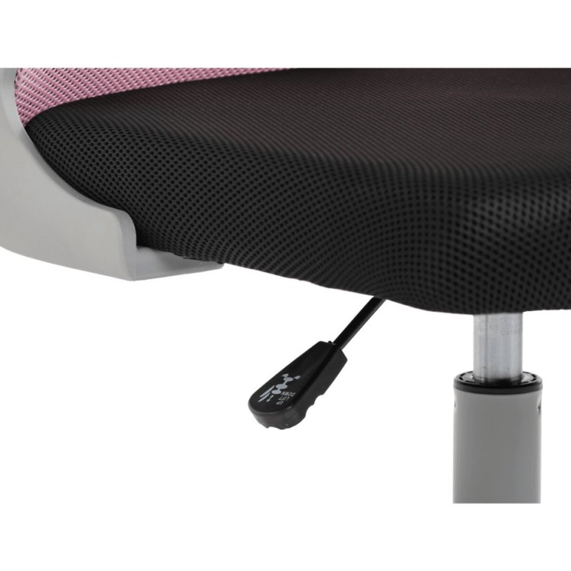 Dětská židle, výškově nastavitelná, růžová síťovina, KA-K2008 PINK