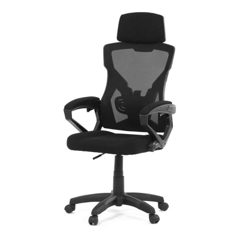 Kancelářské křeslo, výškově nastavitelná, černá látka, KA-R223 BK