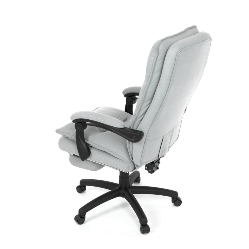 Kancelářské křeslo, synchronní mechanismus, stříbrná látka, KA-Y350 SIL