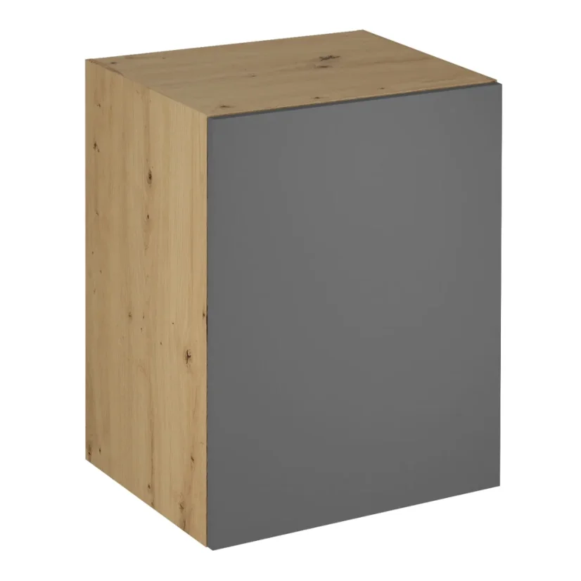 Horní skříňka LANGEN G60G, univerzální, dub artisan/šedý mat (60 x 72) cm