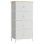 Komoda 45x30x92cm, mdf, šedá, AUK-E1031 GREY - Barva: bílá#eup349561euv2