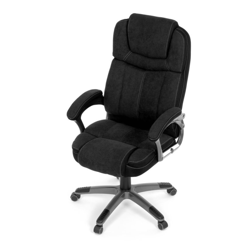 Kancelářské křeslo, houpací mechanismus, černá látka, KA-C715 BK2