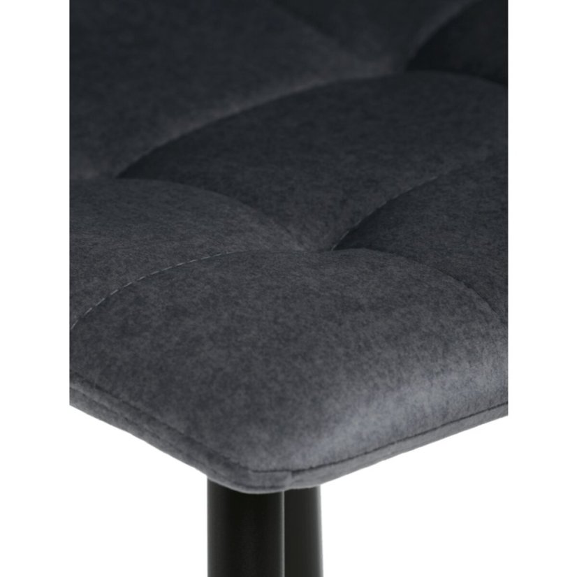 Barová židle, šedá, látka, AUB-X7015 GREY2