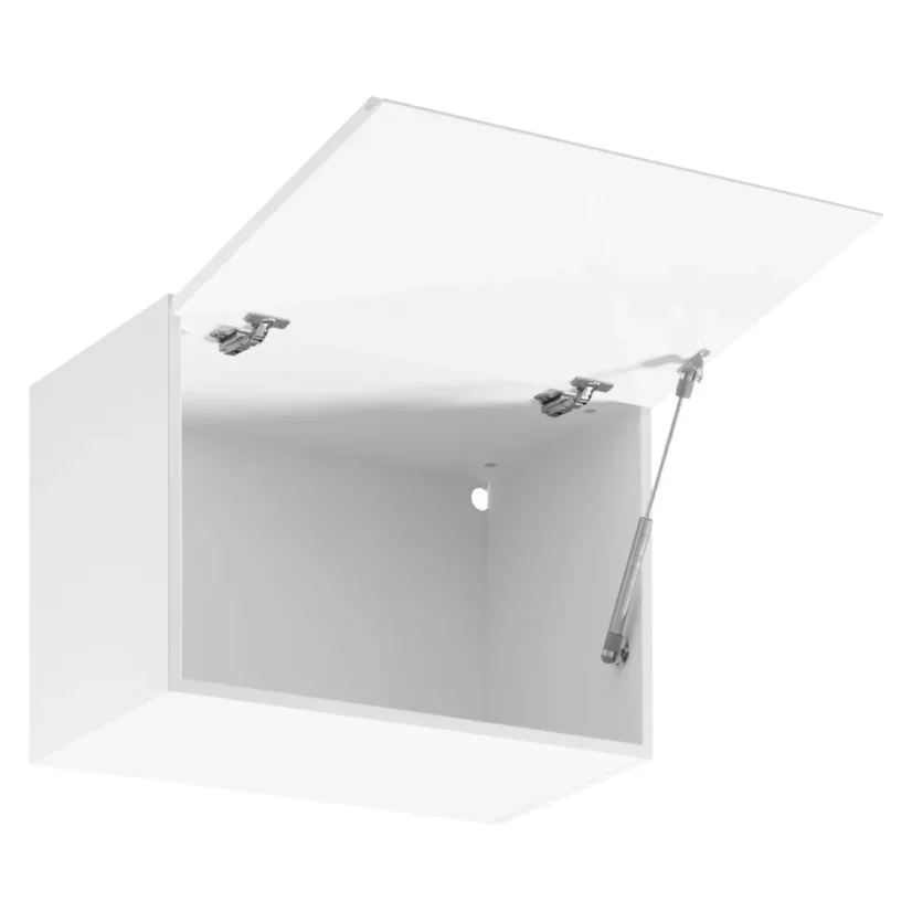 Horní skříňka, bílá / bílý extra vysoký lesk, AURORA G60K