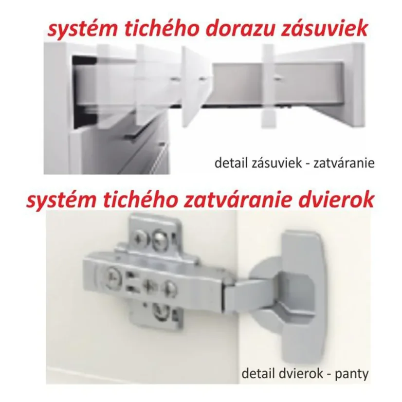 Dolní skříňka D 40, dub sonoma/bílá, pravá, LINE