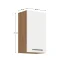 Horní skříňka VEGA 40 G-72 1F, dub lancelot / bílá extra vysoký lesk HG (40 x 71,5) cm