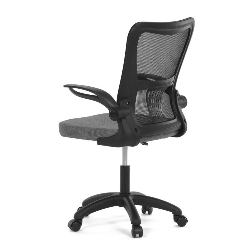 Dětská židle, houpací mechanismus, šedá síťovina, KA-K2006 GREY