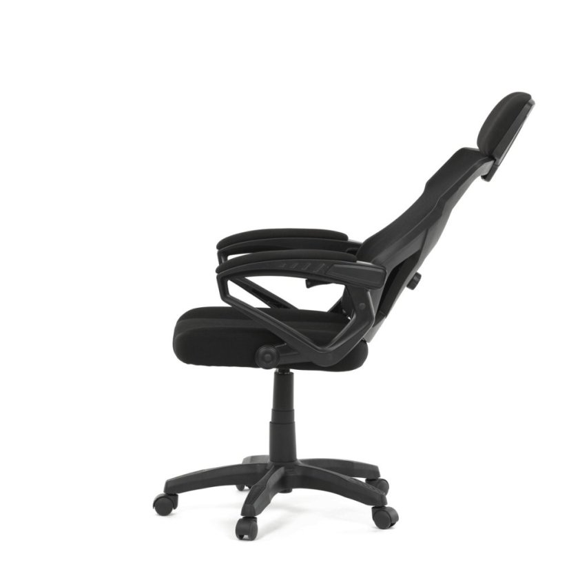 Kancelářské křeslo, výškově nastavitelná, černá látka, KA-R223 BK