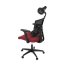 Kancelářská židle, houpací mechanismus, červená síťovina, KA-B1025 BOR