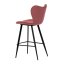 Barová židle, červená, látka, AUB-1068 RED2
