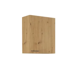 Horní skříňka, Monro, 60 G-72 1F, černý mat / dub artisan (60 x 71,5) cm