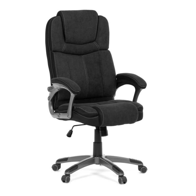 Kancelářské křeslo, houpací mechanismus, černá látka, KA-C715 BK2