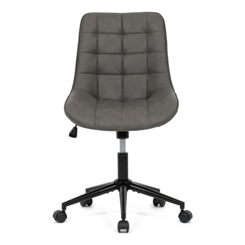 Pracovní židle, výškově nastavitelná, šedá látka, KA-V3120 GREY3