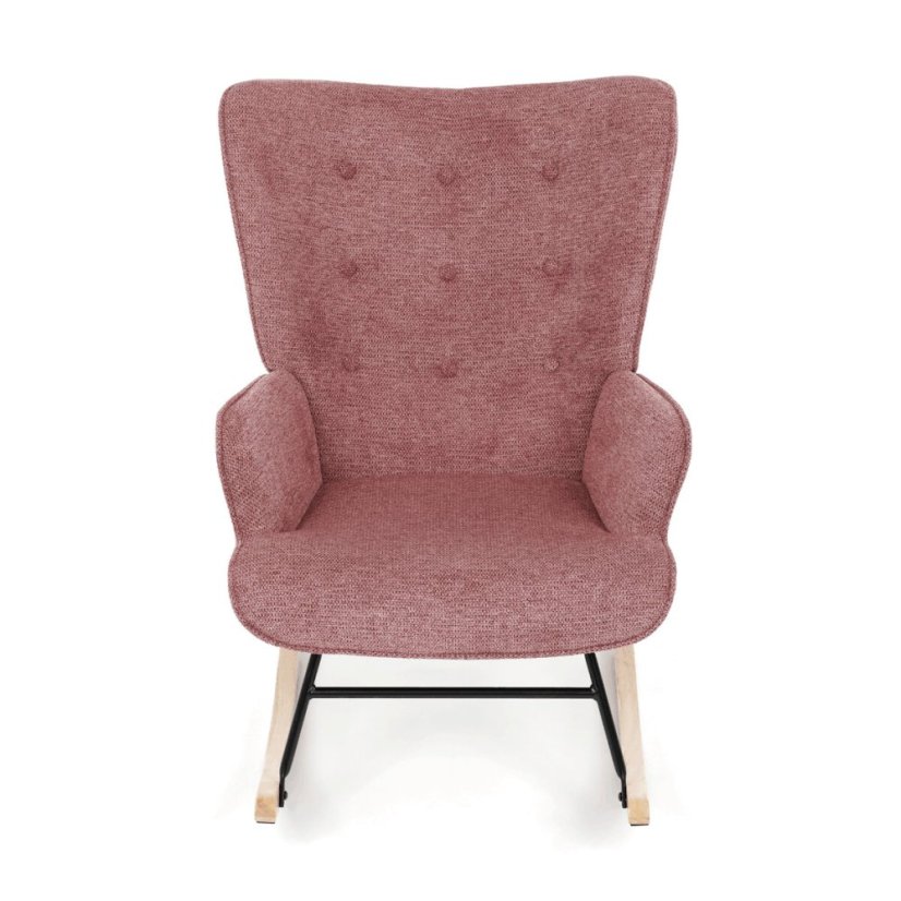 Houpací křeslo, růžová, látka, AK-373 PINK2