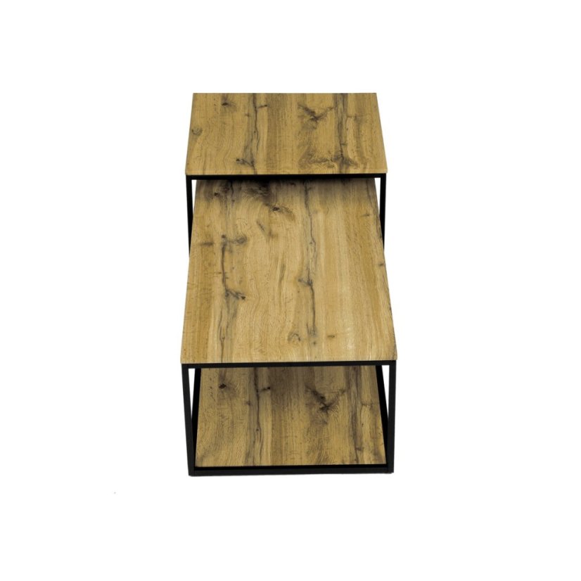 Konferenční stolek 100x50x35cm, mdf, divoký dub, CT-X7123 OAK