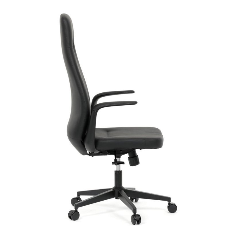Kancelářské křeslo, synchronní mechanismus, černá ekokůže, KA-T8325 BK