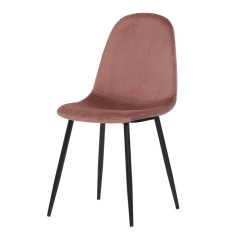Jídelní židle, růžová, sametová látka, CT-971 PINK4
