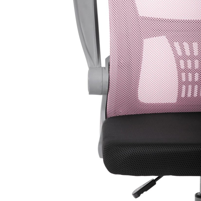 Dětská židle, výškově nastavitelná, růžová síťovina, KA-K2008 PINK