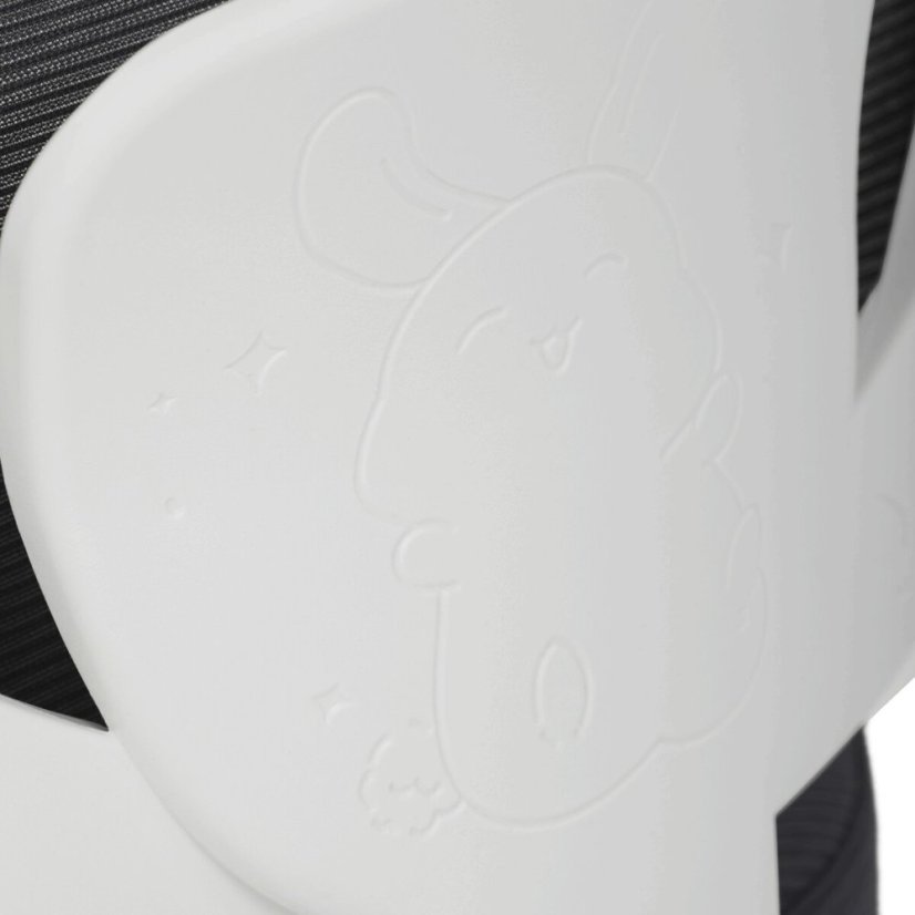 Dětská židle, výškově nastavitelná, šedá síťovina, KA-K1062 GREY