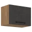 Horní skříňka VEGA 50 GU-36 1F, dub lancelot / šedá matná (50 x 36) cm