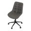 Pracovní židle, výškově nastavitelná, šedá látka, KA-V3120 GREY3