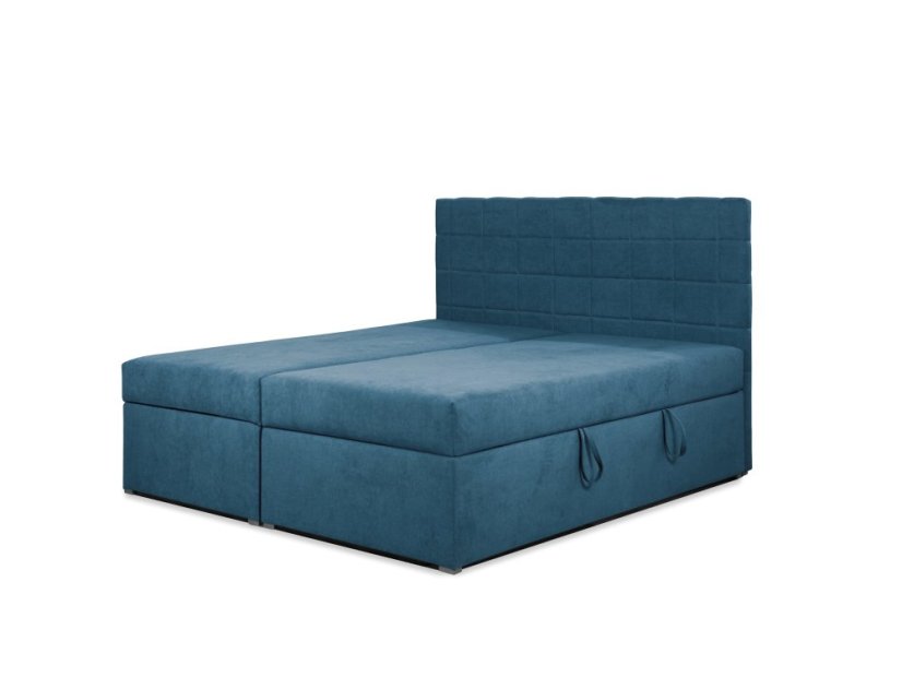 Kontinentální postel Boxspring HORAL SOFT modrozelená - Vyberte rozměry: 160 x 200 cm