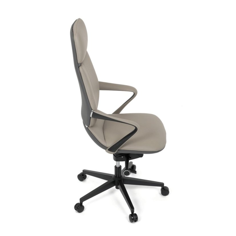 Kancelářské křeslo, houpací mechanismus, šedá ekokůže, KA-T8426 GREY