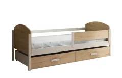 Dětská postel Kalia 180x80 bílá (86 x 74) cm – 2 zásuvky na lůžkoviny místo další komody