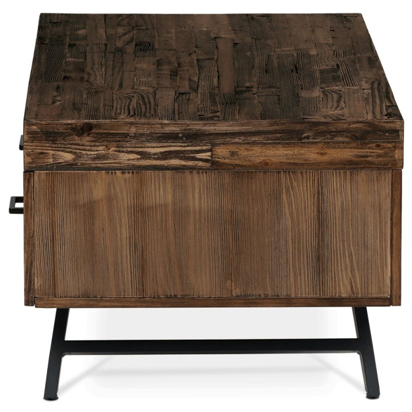 Konferenční stolek 120x60x48cm, masiv, old wood, AHG-536 PINE