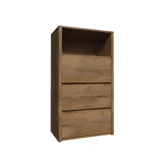 Komoda MONTANA KS3, dub lefkas tmavý (50 x 103) cm