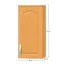 1134/5000Horní skříňka, olše, pravá, LORA MDF NEW KLASIK W30 / 735